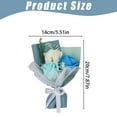 thumbnail image 3 of Mini Fake Rose Bouquet - Light Pink Roses Artificial Flowers, Long-lasting Everlasting Floral Decor, Symbolizing Unfading Companionship & Romance, 3 of 6
