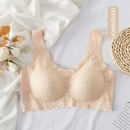 

Latex Lace Seamless Underwear Women S Breasts Beauty Vest Sports Bra