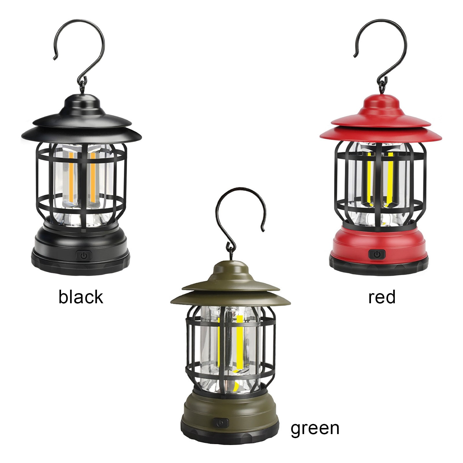 Anfrere Camping Lanterns, 4 Pack Battery Powered Pop Up Hanging Lanterns  for Outdoor Camping Hiking, Lanterns for Power Outages, Emergency Survival