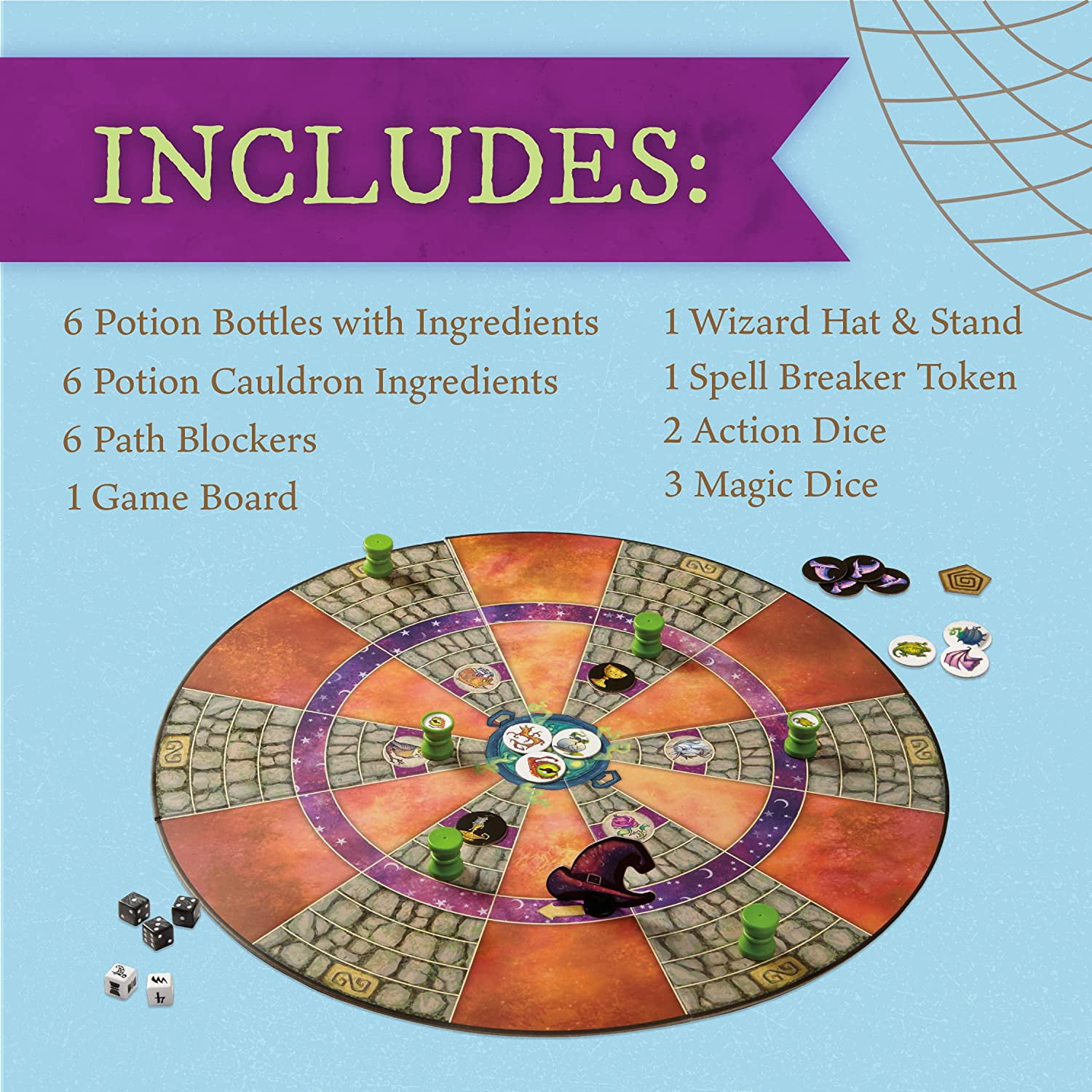 Peaceable Kingdom Cauldron Quest Game, Cooperative Game for Kids, 2 to 4 Players