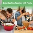 thumbnail image 7 of 6pcs Silicone Cooking Utensil Set with Wooden Handles, Non-Stick Kitchen Tools, Safe Cookware, Ideal for Christmas, Halloween, Easter, Hanukkah, Thanksgiving, 7 of 7