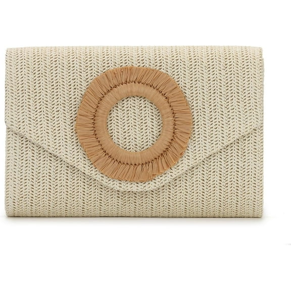 Straw Clutch Purse Rattan Summer Woven Beach Handbags for Women Wedding Vacation Travel Party 2025