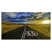 The Open Road World Famous Route 66 Poster 20x30 Us Highway Chicago To L.A.
