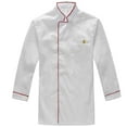 thumbnail image 4 of Chef Uniform for Women Unisex Chef Coat for Men Women Classic Hotel Restaurant Work Shirt Uniform,Red,XXL, 4 of 5