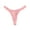 Pink, variant on Low Rise Cotton Crotch Ultra-thin Elastic Women Thong See-through Mesh Briefs Red L