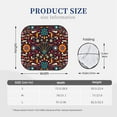 thumbnail image 3 of Disketp 2 Piece Colorful Mexican2 Pattern Windshield Sunshades,Folding Windshield Sun Shade For Car Suv Trucks Sedan,Blocks Uv Rays Sun Visor Protector-Medium, 3 of 7