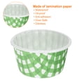 thumbnail image 4 of Unique Bargains 50 Pcs Standard Cupcake Cups Disposable Oven Safe Baking Cups, Green, 4 of 5