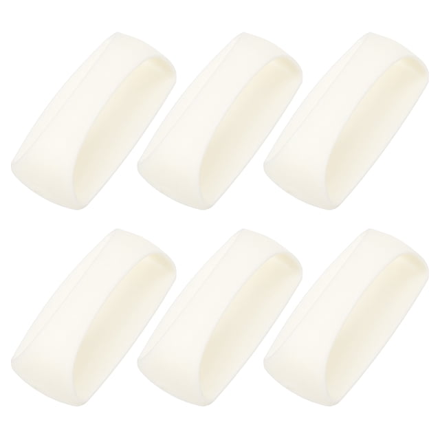 Unique Bargains 6 Pcs Poignées de Cabinet Instantanées Autocollantes, Poignées de Cabinet Autocollantes, Blanc