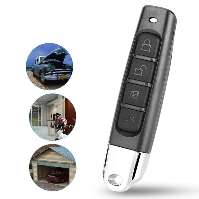 WALFRONT 433MHz Garage Door Copy Remote Controller Universal Car Alarm Cloning Duplicator Lock, 433Mhz Remote Control, Cloning Remote Control