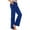 Blue, variant on Lmnyox Women's Casual Yoga Pants Casual Athletic Elastic Waist Workout Sport Trousers Color Block Lounge Pants