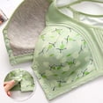 thumbnail image 3 of Women's Fashionable Casual Floral Front Button Bra For Elderly People Skin Friendly And Comfortable Without Wire Rings Vest Bra, 3 of 7