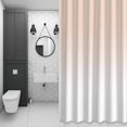 thumbnail image 6 of Dreamy Peach 36x72 Inches Waterproof Shower Curtain, Pink and White Gradient Bath Curtain Set with 12 Hooks Washable Shower Curtains for Bathroom Bathtub Decor, 6 of 9