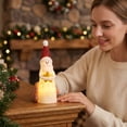 thumbnail image 7 of WWV Christmas LED Figurine Table Lamp Soft Glow Holiday Desktop Decor Indoor Mantel Shelf Festive Ornament Gift for Family Friends Christmas Decoration Lovers, 7 of 7