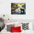 thumbnail image 3 of Shiartex Canvas Wall Art, 20x16 Inch, Wall Decor, Bedroom, or Home Decor, Big Bear Lodge, 3 of 3