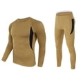 thumbnail image 1 of Guardurnaity Camisas térmicas de viaje para acampar, conjunto de pantalones, correr, trotar, Fitness, poliéster transpirable, ropa interior de manga larga, conjuntos de ropa Caqui SG Guardurnaity AP012817-10, 1 of 1