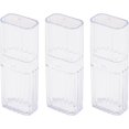 thumbnail image 1 of 3 Pieces Cotton Swab Holder Qtip Cotton Buds Ball Dispenser for Bathroom Containers Apothecary Jar Cotton Ball,Cotton Swab,Q-Tips,Cotton Rounds, 1 of 5