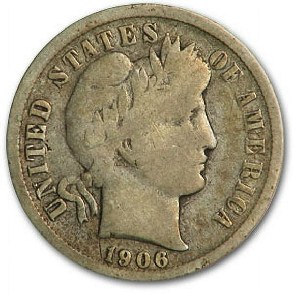1906-O Barber Dime Good