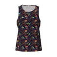 thumbnail image 4 of Fotbe Rainbow Jellyfishes Pattern Men's Quick Dry Workout Tank Top Gym Muscle Tee Fitness Bodybuilding Sleeveless T Shirt Breathable Workout Shirt-Small, 4 of 9