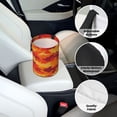 thumbnail image 6 of Round Car Trash Can 7×5.9in Waterproof, Durable, Not Easy To Fade, Easy To Install And Disassemble To Prevent Interior Pollution Vector Camouflage Pattern Orange Red_4, 6 of 7