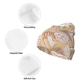 thumbnail image 3 of Lsque Tropical Beach Sea Shell Pattern Knitted Beanie, Unisex Winter Hat, Knit Hat Winter Beanies Thick Fisherman Beanies Cuffed Plain Skull Caps, 3 of 6