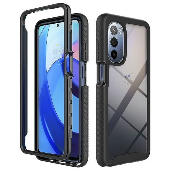 for Moto G Stylus 5G Case, Motorola G Stylus 5G 6.8 inch Case, Shockproof Bumper Rugged Hybrid Clear Drop Protective Hybrid 2-layer Phone Case for Motorola Moto G Stylus 5G 2022, Black