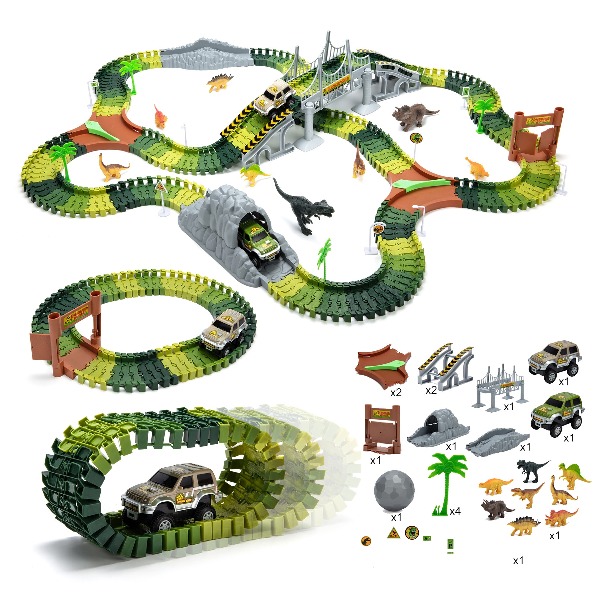 dinosaur race track walmart