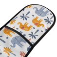 thumbnail image 2 of Dailycode Double Sided Oven Mitt with Loop Heat Resistant Kitchen Long Potholders 7" x 35" Elephants with Palms Trees, 2 of 6