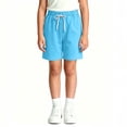 thumbnail image 3 of FAIWAD Girls Boys Athletic Shorts Elastic Waist Drawstring Running Shorts Kids School Gym Shorts, 3 of 9