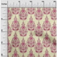 thumbnail image 1 of oneOone Georgette Viscose Fabric Floral & Paisley Block Print Fabric By The Yard 42 Inch Wide, 1 of 4