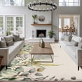 thumbnail image 4 of Area Rug for Living Room, Eucalyptus Leaves Non-Slip Indoor Ex Large Carpet for Bedroom/Dining Room, Green Summer Botanical Rustic Washable Low-Profile Rectangle Floor Runner Rugs - 8 x 10 Ft, 4 of 7
