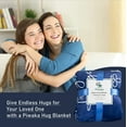 thumbnail image 4 of Hug Blanket Gifts for Loved One - Cosy Sherpa Fleece Blanket, Machine Washable Plush Blankets Gifts, Heartwarming Sentimental, Get Well Soon Gifts for Women (Flannel Fleece, Coral Blue), 4 of 5