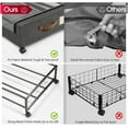 thumbnail image 6 of Delamu 2 Pack Under Bed Storage Containers with Wheels, Gray, 6 of 7