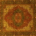 thumbnail image 1 of Ahgly Company Indoor Square Persian Yellow Traditional Area Rugs, 3' Square, 1 of 4