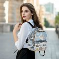 thumbnail image 6 of FORMRS Mini Backpack Purse for Women Quilted Travel Daypack Casual Shoulder Bag, Winter Village Serenity, 6 of 7