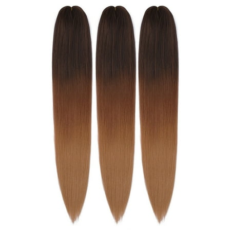 Dosso Beauty 3 Bundle Pack 28" Pre-Stretched Hypoallergenic Itch-Free Braiding Hair (1B/30/27)