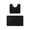 Black, variant on RBCKVXZ 2-Piece Bathroom Toilet Rug Set 16"x24", U-Shaped Non-Slip Latex Bath Mat, Absorbent Quick-Dry Floor Carpet for Toilet, Shower, Tub, Washable
