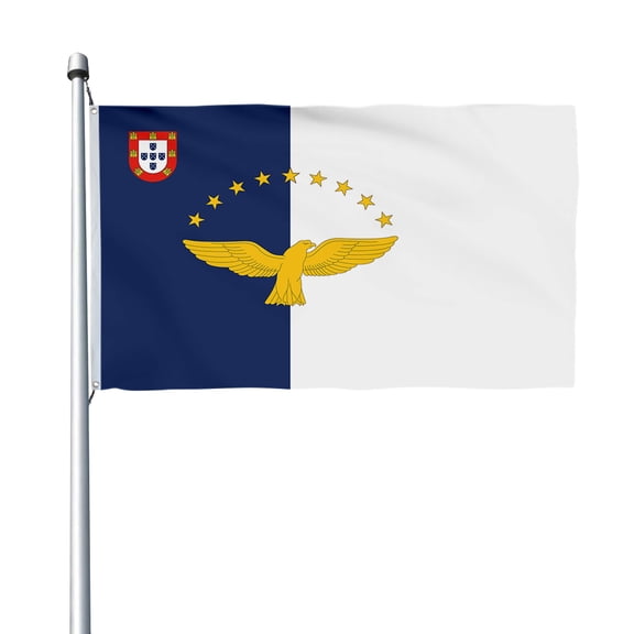 Aihccy Azores Flag with Brass Grommets Size - 3x5Ft