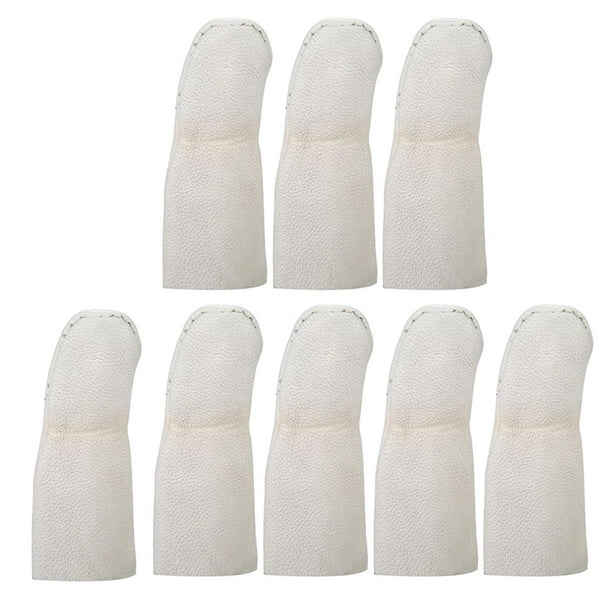 8x s de cuero fundas protectoras resistentes al desgaste yemas de los s cojín protector cunas de s reutilizables para la escultura de repa Hugo Protectores de mangas de dedos