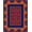 Blue, Pattern 1, variant on ODIKA 2'x3' Machine Washable Non-Slip Area Rug, Heritage Lattice Slip Resistant High Traffic Rug, Blue, 521211