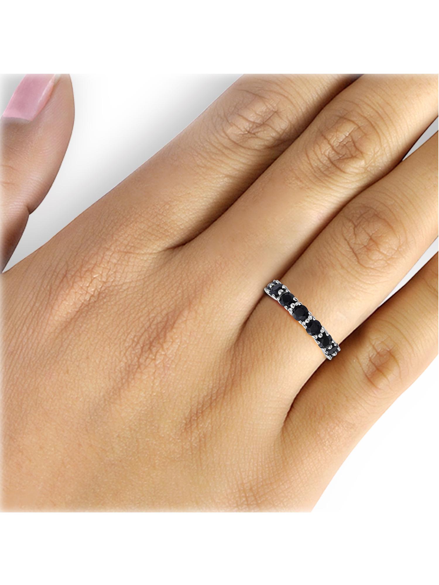 JewelersClub Sapphire Ring Birthstone Jewelry – 5.50 Carat Sapphire Sterling Silver Ring Jewelry – Gemstone Rings with Hypoallergenic Sterling Silver Band