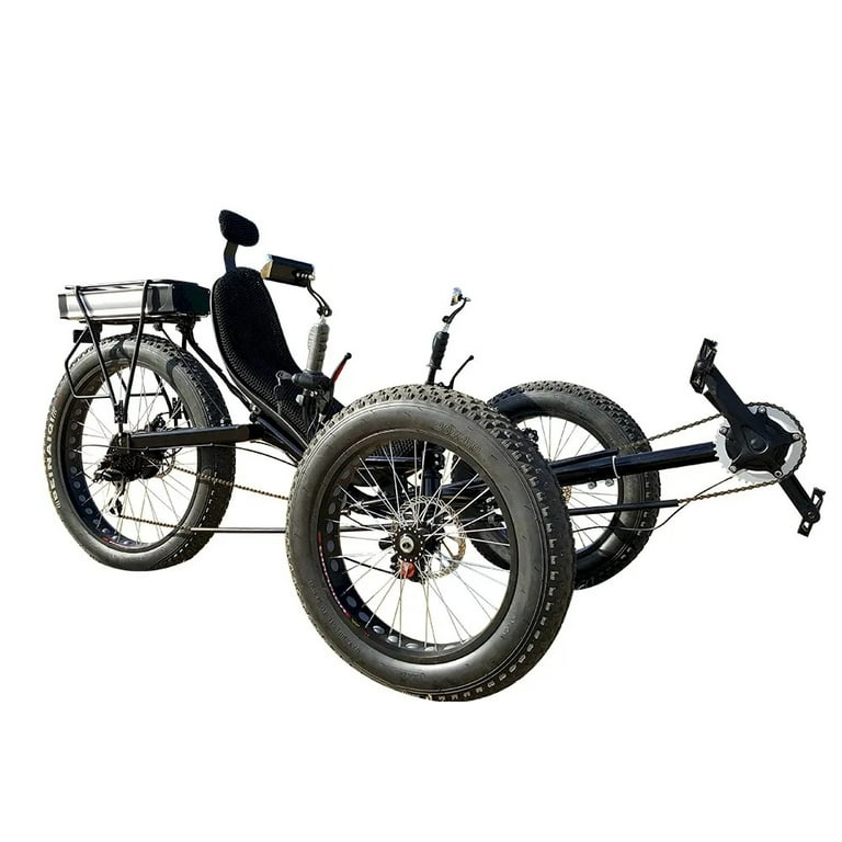 Fat Tire Folding Electric Recumbent Trike Off Road Performance Walmart