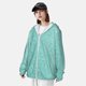 thumbnail image 3 of Balery Teal Turquoise Glitter Sudadera ligera de manga larga con capucha y protección solar UPF 50+ para hombre y mujer, ideal para pesca y running-XX-Large, 3 of 7