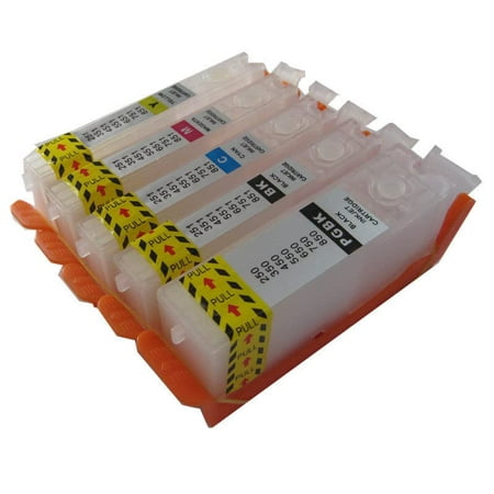 Empty Refillable Ink Cartridge Replacement for Canon PGI-250 XL CLI-251 XL Pixma MG5420 MG5422 MG5500 MG5520 MG5522 MG5620 MG5622 MG6420 MG6620 MX722 MX920 MX922 IX6820 Printer, Multicolor