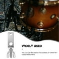 thumbnail image 3 of OUNONA 1Pack Durable Metal Cowbell Mount Clamp for Live Performance Alloy Silver, 3 of 8