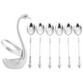 thumbnail image 1 of 1 set exquisito artesanías de aleación bases de la base de cisne para la mesa de comedor de cocina, 1 of 6