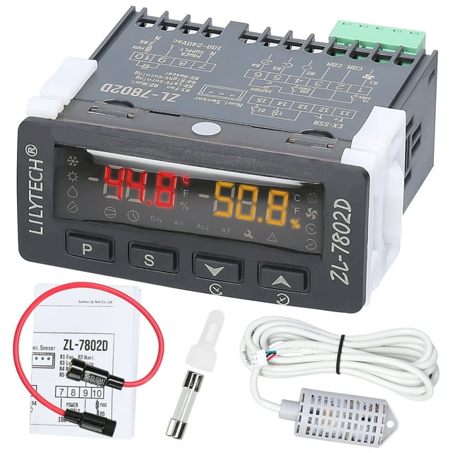 Zootealy Advanced Automatic Incubator Controller with PID Tuning & Alarm Functions, Timer-Controlled Outputs, and User-Friendly Interface