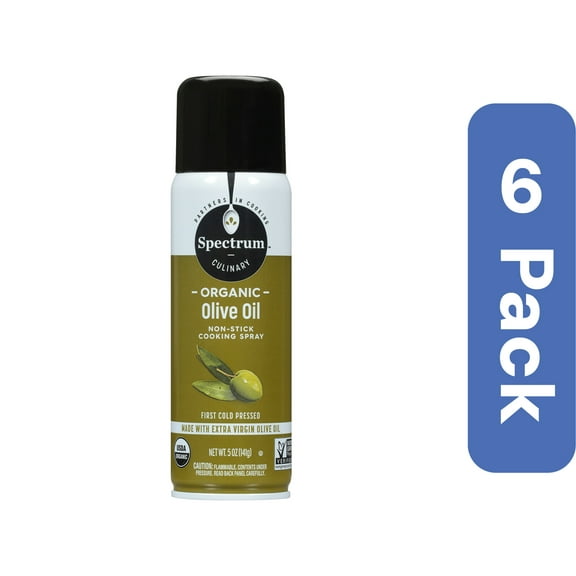 Spectrum Naturals Organic Extra Virgin Olive Oil Spray 5 oz (Pack Of 6)