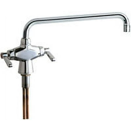 Chicago Faucets 51-L12ab Commercial Grade Single Hole Laundry / Service Faucet - Chrome