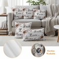 thumbnail image 6 of Grey Wooden Grain Outdoor Waterproof Pillow Covers, Brown Country Texas Star Branches Decorative Square Throw Pillowcase Sofa Cushion Sham for Patio/Couch/Chair, 16"x16" 2 Pack, 6 of 8