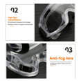 thumbnail image 4 of 6PCS Safety Goggle Anti Splash Dust Proof Work Lab Eyewear Eye Protection Industrial Safety Glasses Clear Lens, 4 of 6